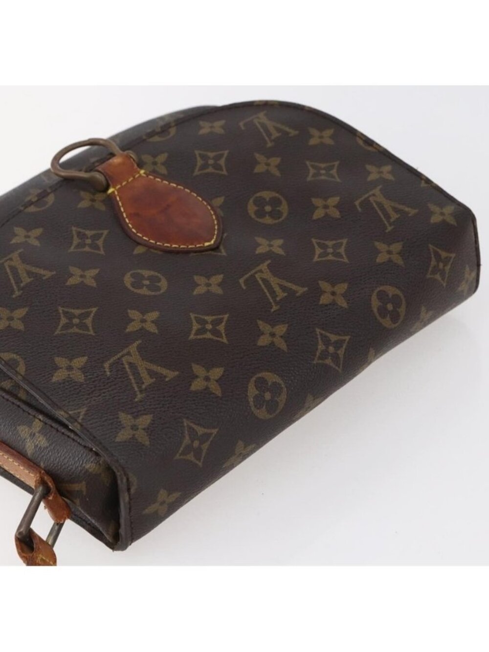 Authentic LOUIS VUITTON Monogram Monogram Saint Cloud GM Shoulder Bag M51242 - Picture 13 of 16